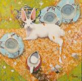 Cathy-Hegman-TeaParty-IV-oil-on-aluminum-composite-panel-36x36